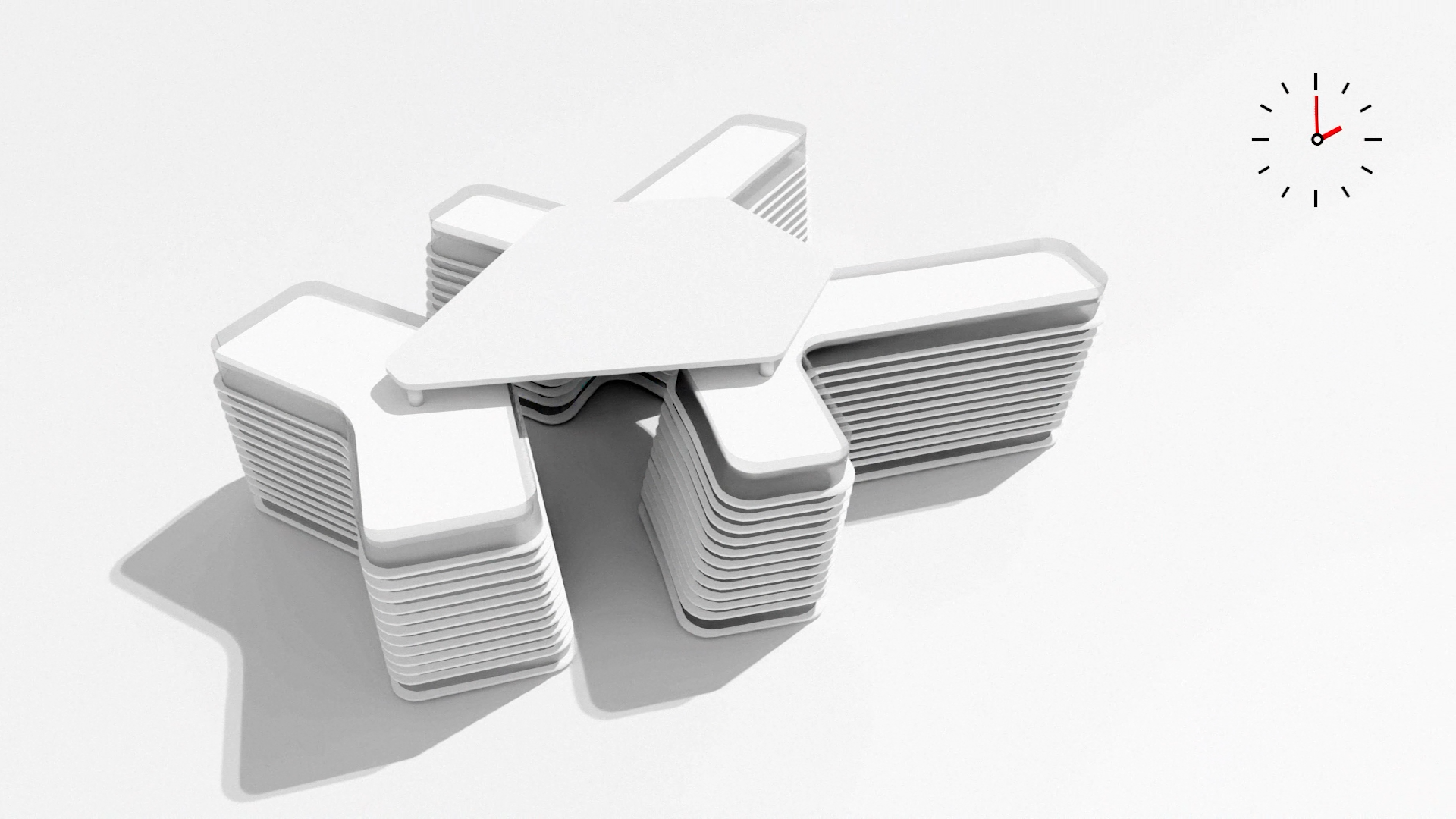 thumbnail of sunstudy video showing a minimalist clock in the top right corner